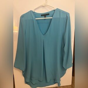 White House Black Market Blue Blouse